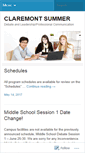 Mobile Screenshot of claremontsummer.org